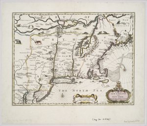 Carte de la Nouvelle-Angleterre et de New York de 